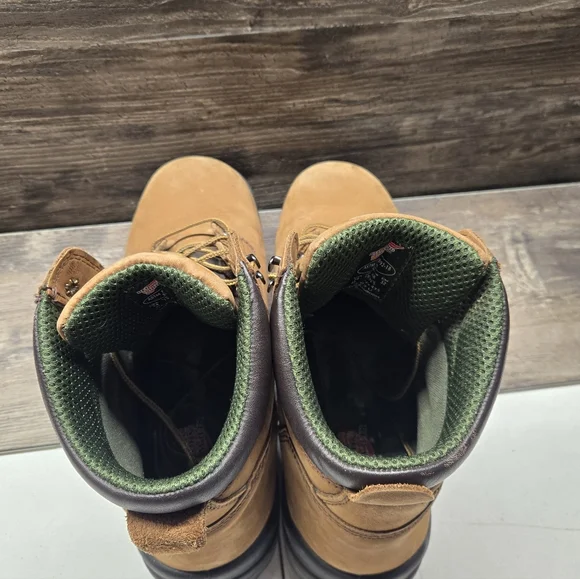 Red Wing King Toe Boots Men's 14D Brown Waterproof Non Metallic Composite Toe